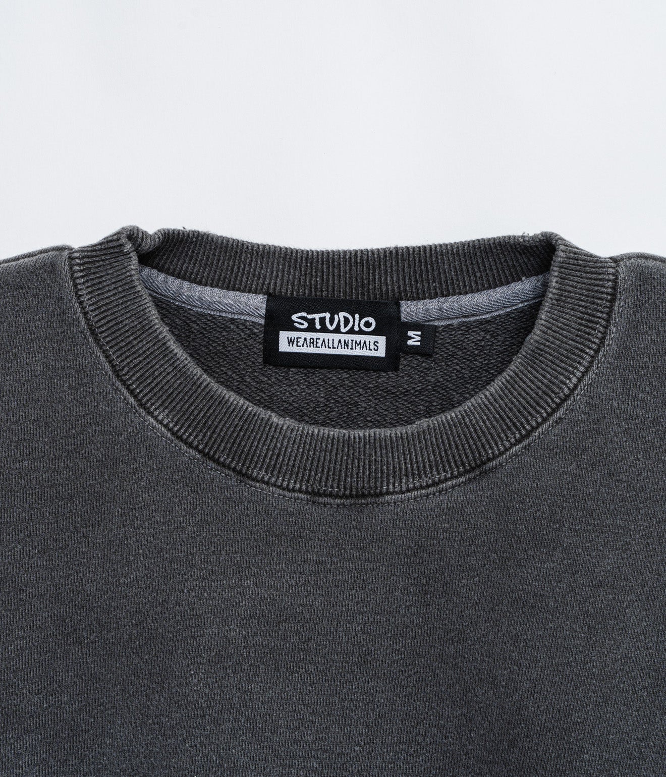 STUDIO WEAREALLANIMALS "Think" SWEATSHIRT BLACK - WEAREALLANIMALS
