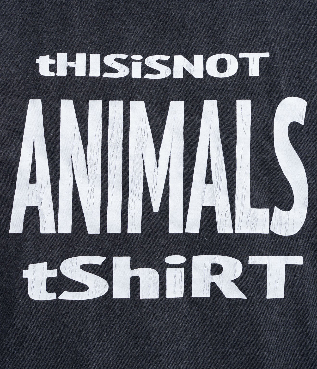 STUDIO WEAREALLANIMALS "This is not T - SHIRT" BLACK - WEAREALLANIMALS