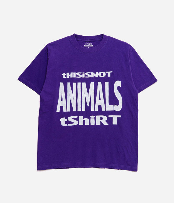 STUDIO WEAREALLANIMALS "This is not T - SHIRT" PURPLE - WEAREALLANIMALS