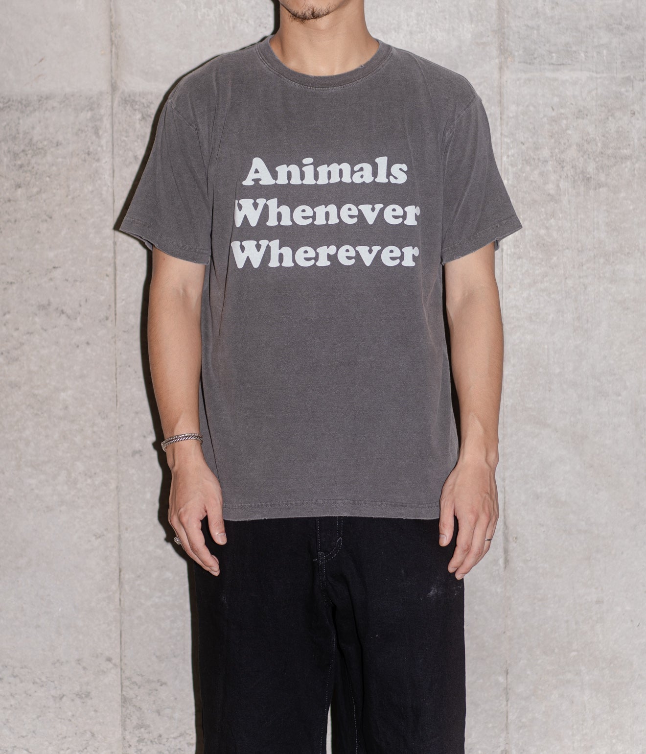 STUDIO WEAREALLANIMALS "Whatever Whenever T - SHIRT" BLACK - WEAREALLANIMALS