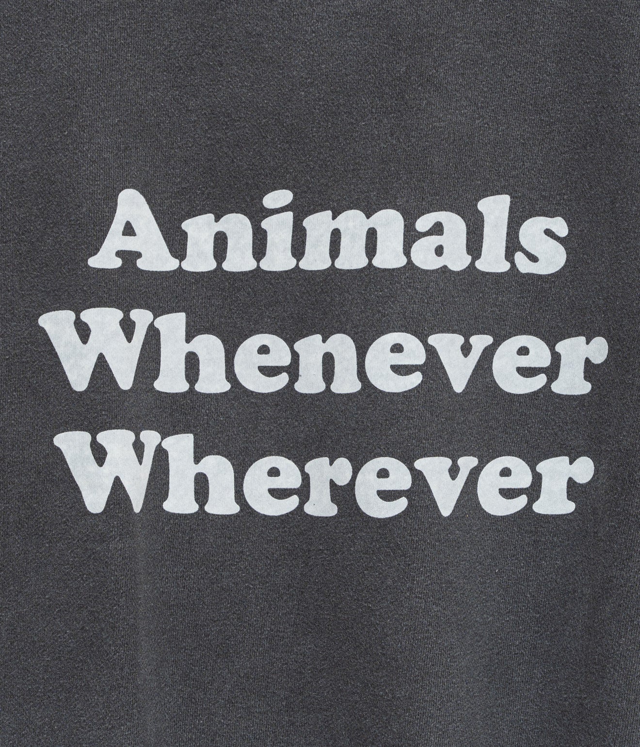 STUDIO WEAREALLANIMALS "Whenever Wherever" SWEATSHIRT BLACK - WEAREALLANIMALS