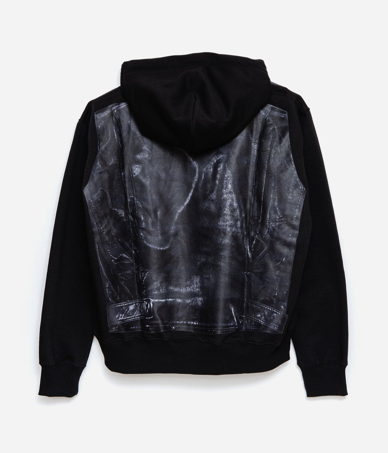 THE SALVAGES "MOTO REAL LIES OS HOODIE" BLACK - WEAREALLANIMALS