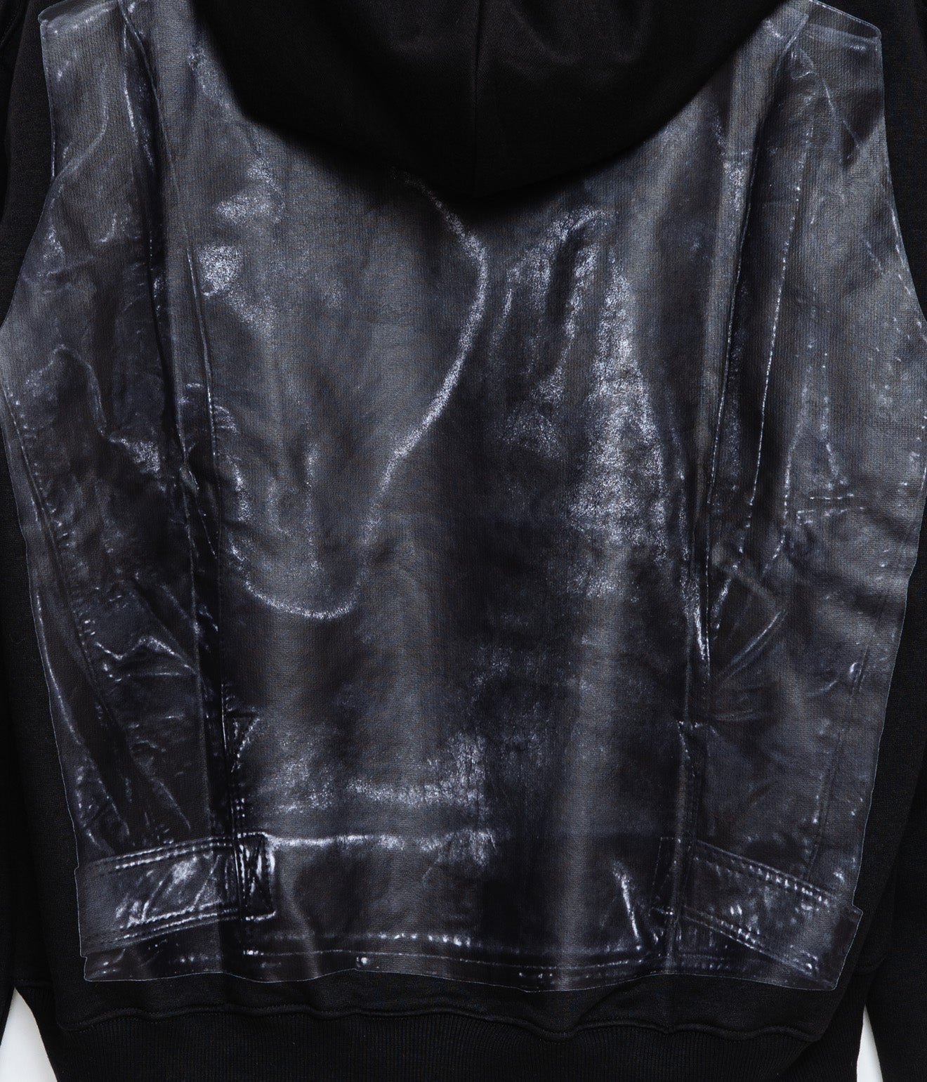 THE SALVAGES "MOTO REAL LIES OS HOODIE" BLACK - WEAREALLANIMALS