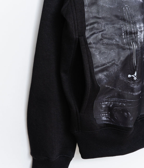 THE SALVAGES "MOTO REAL LIES OS HOODIE" BLACK - WEAREALLANIMALS