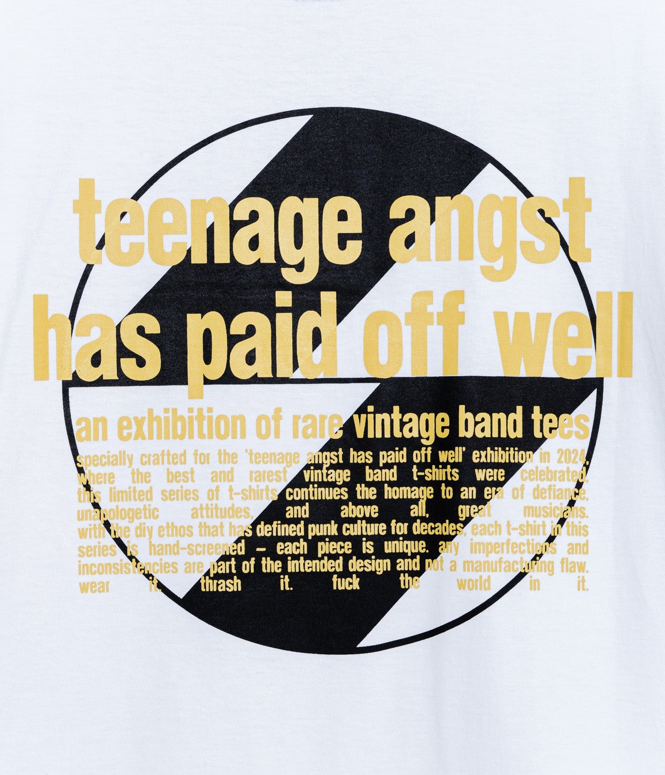 THE SALVAGES x 'TEENAGE ANGST' "KISS OS T - SHIRT" WHITE - WEAREALLANIMALS