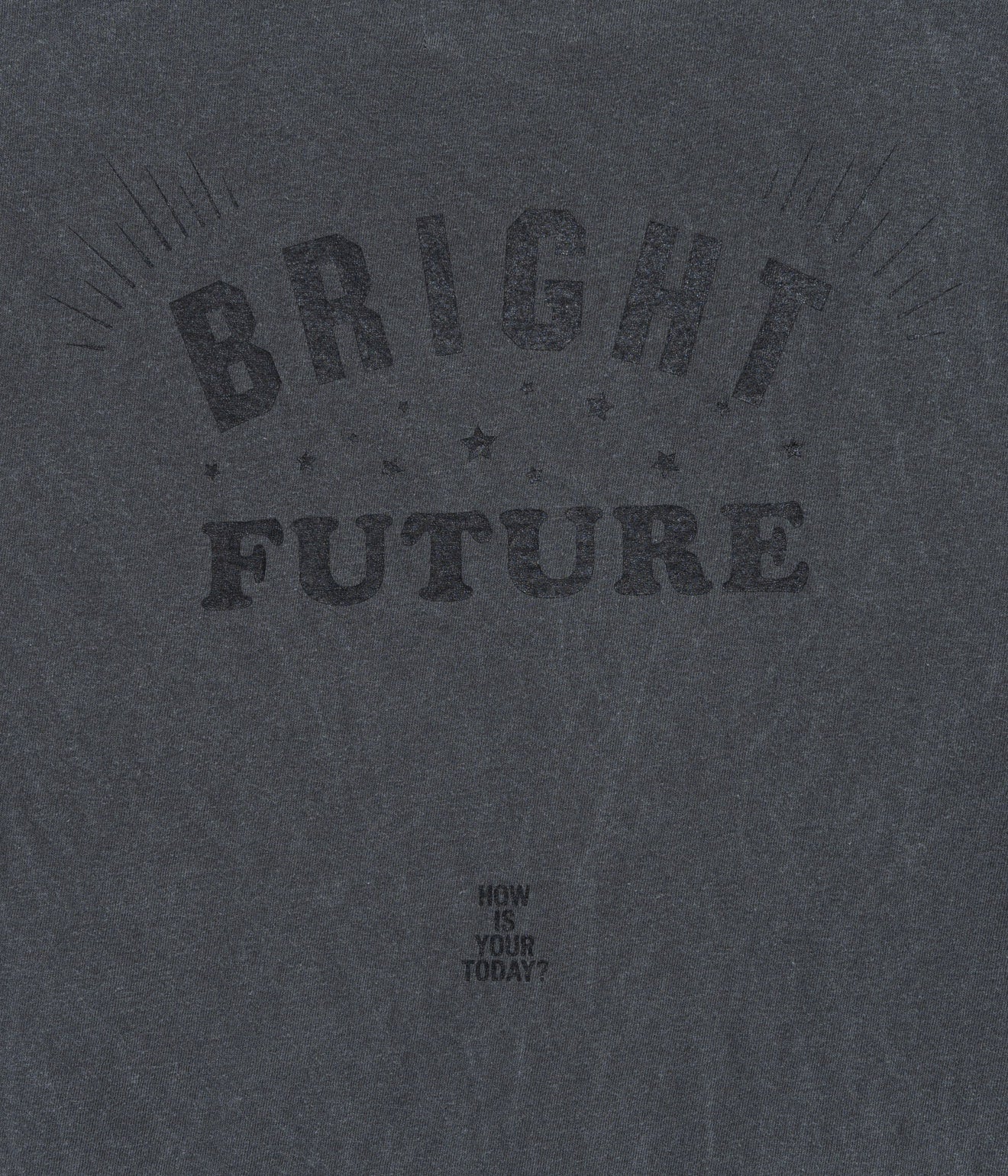 TODAY edition "BRIGHT FUTURE #01 SS Tee" BLACK - WEAREALLANIMALS