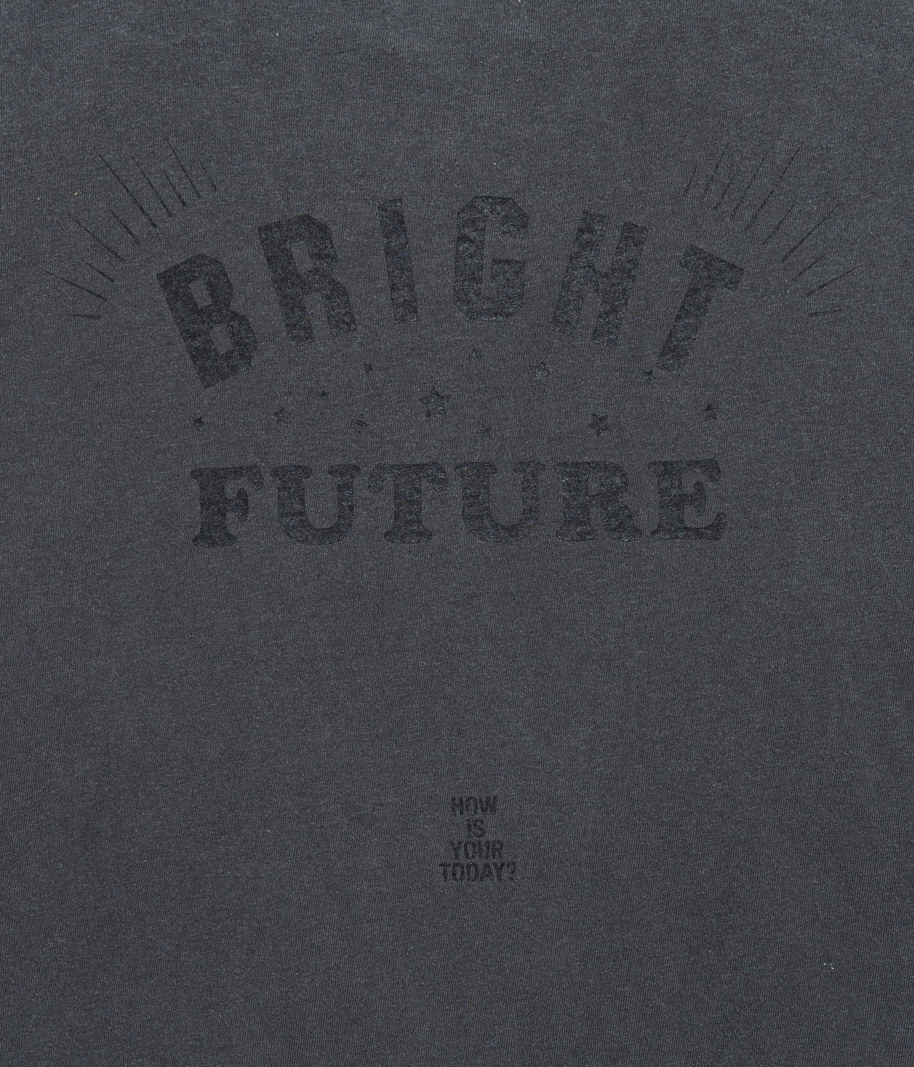 TODAY edition "BRIGHT FUTURE #05 SS Tee" BLACK - WEAREALLANIMALS