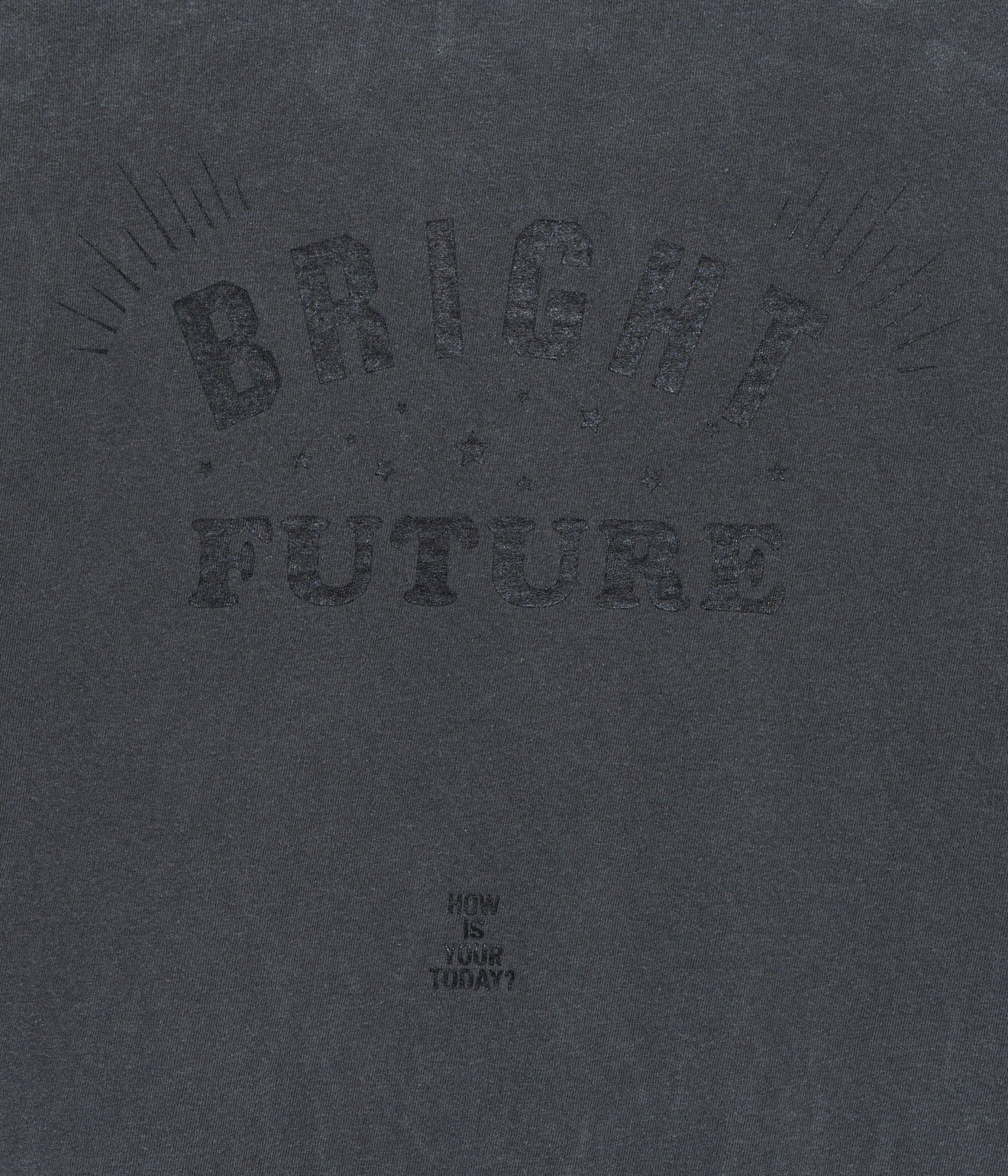 TODAY edition "BRIGHT FUTURE #10 SS Tee" BLACK - WEAREALLANIMALS