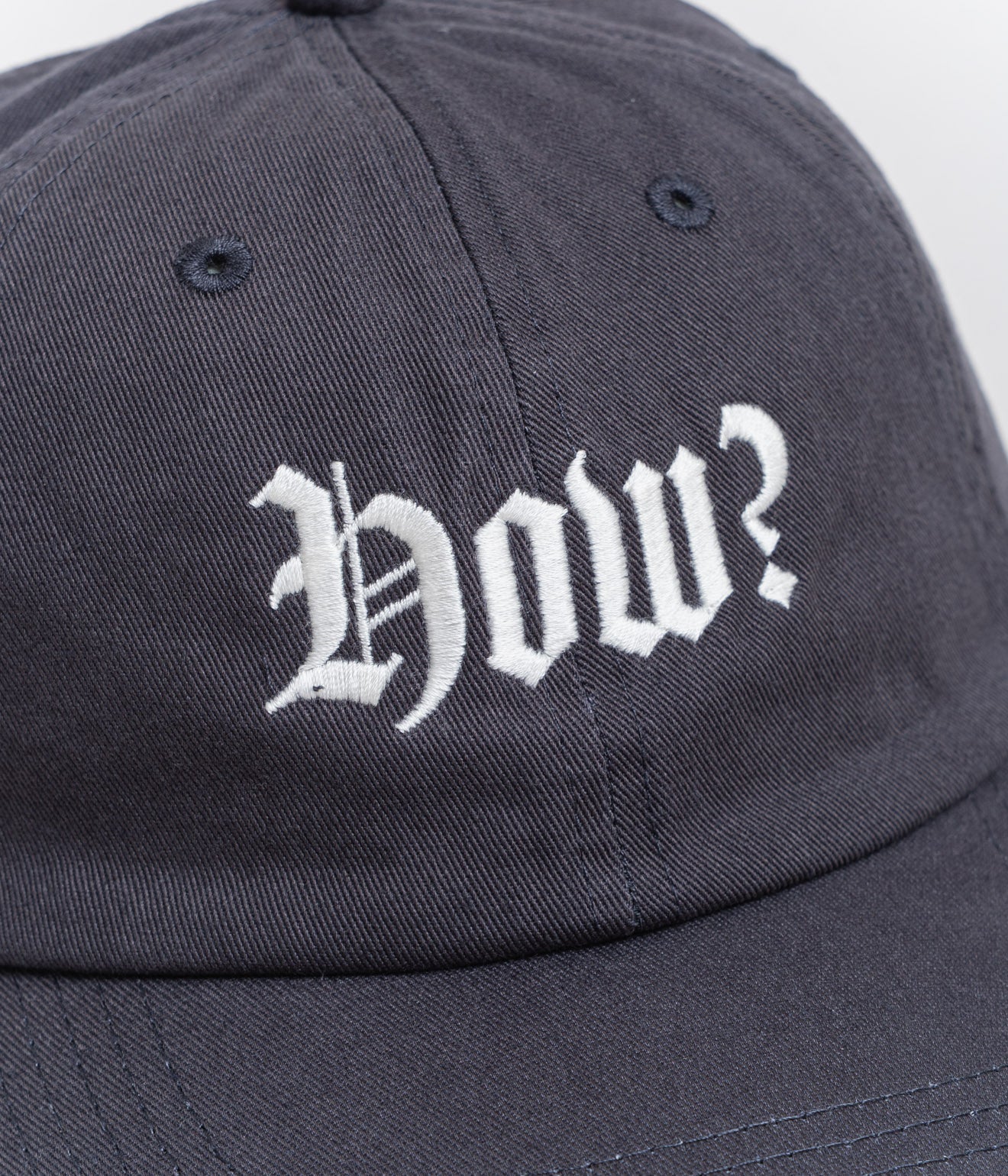 TODAY edition ""how?" Low Cap" CHARCOAL - WEAREALLANIMALS