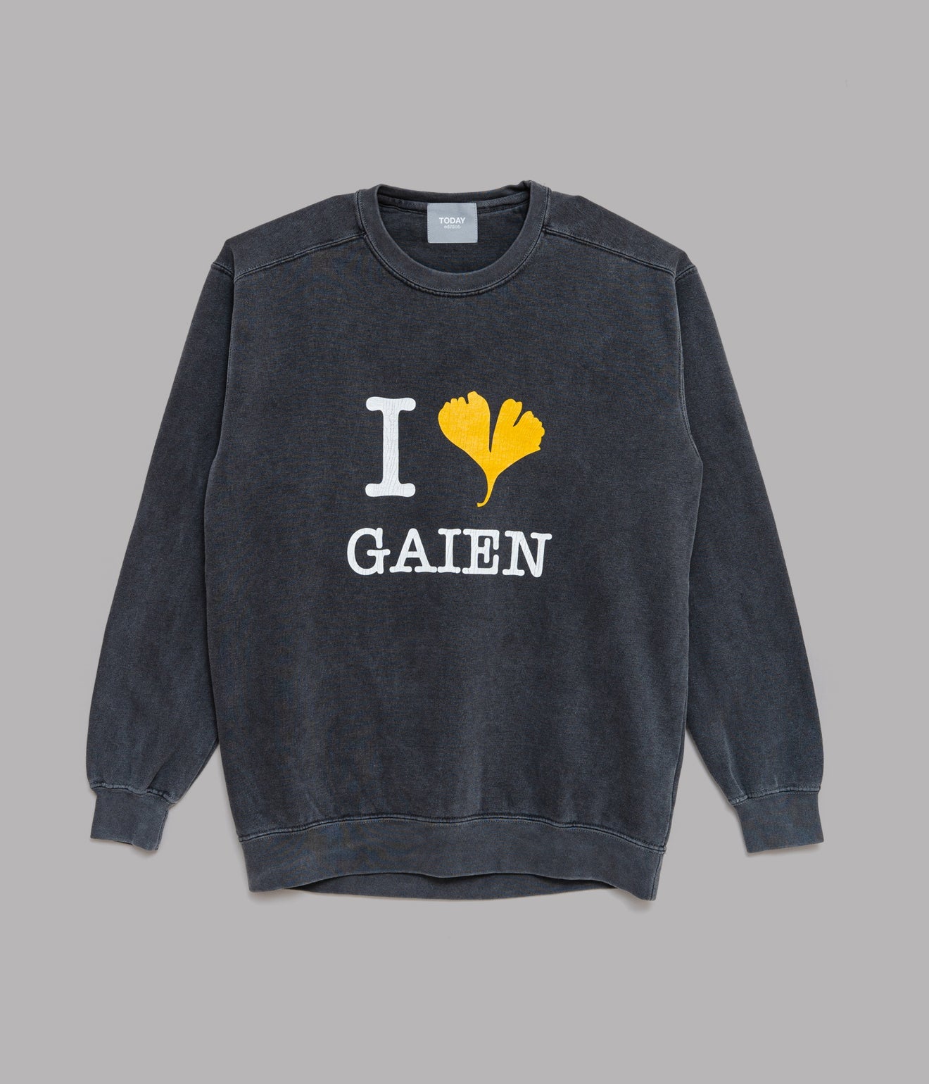 TODAY edition "I LOVE GAIEN" CN Sweat CHARCOAL - WEAREALLANIMALS