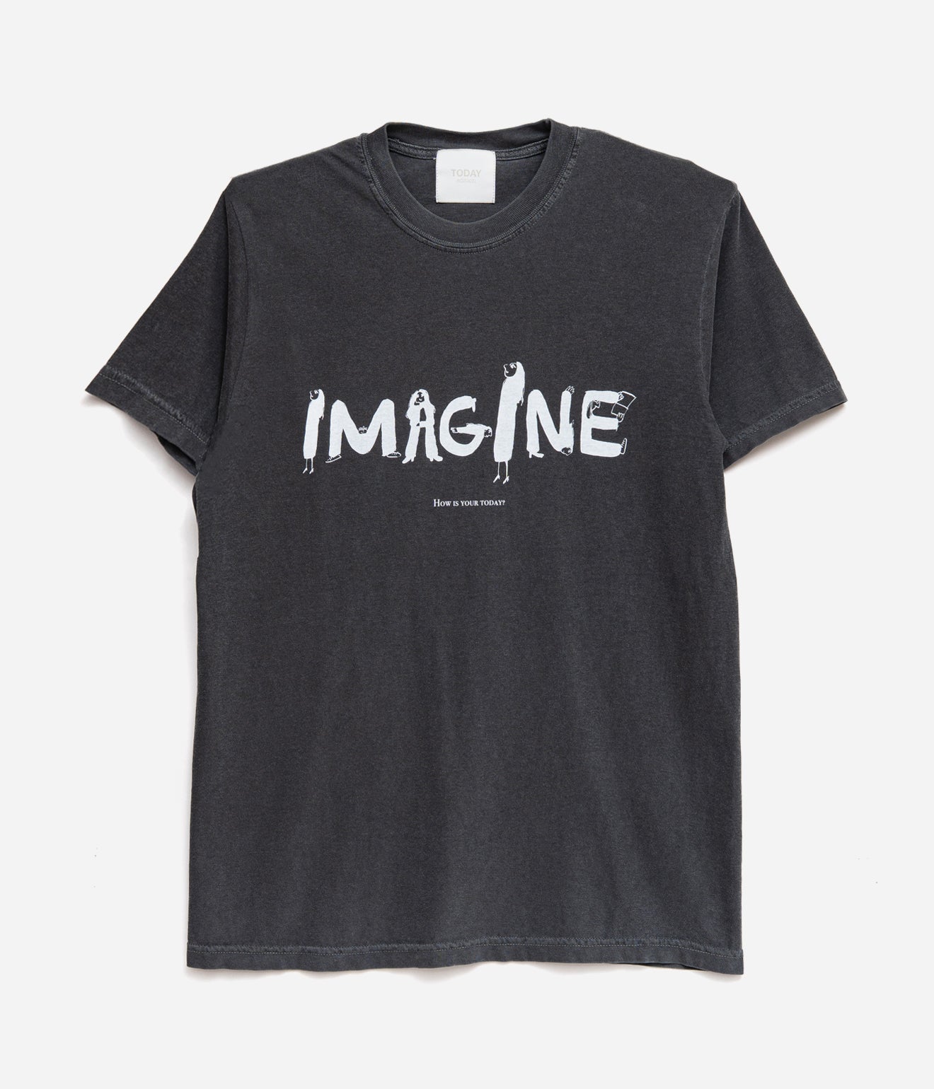 TODAY edition "IMAGINE SS Tee" CHARCOAL - WEAREALLANIMALS