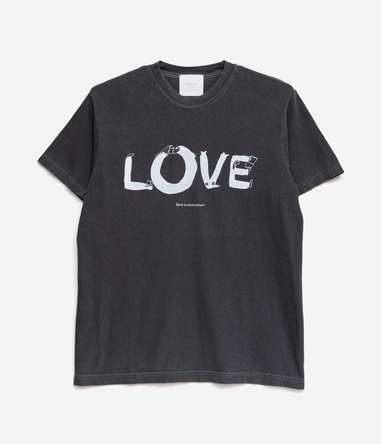 TODAY edition "LOVE SS Tee" CHARCOAL - WEAREALLANIMALS