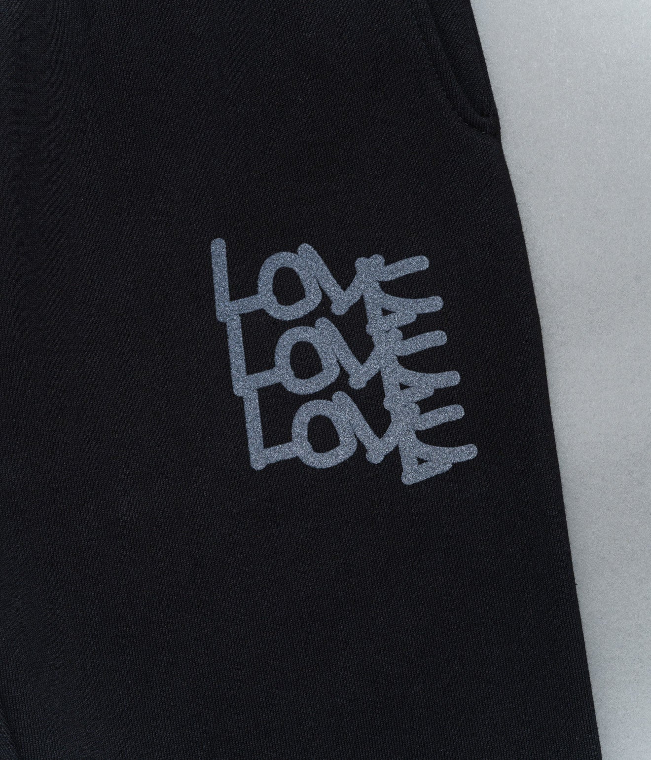 TODAY edition "LOVE" Sweat Pants BLACK - WEAREALLANIMALS