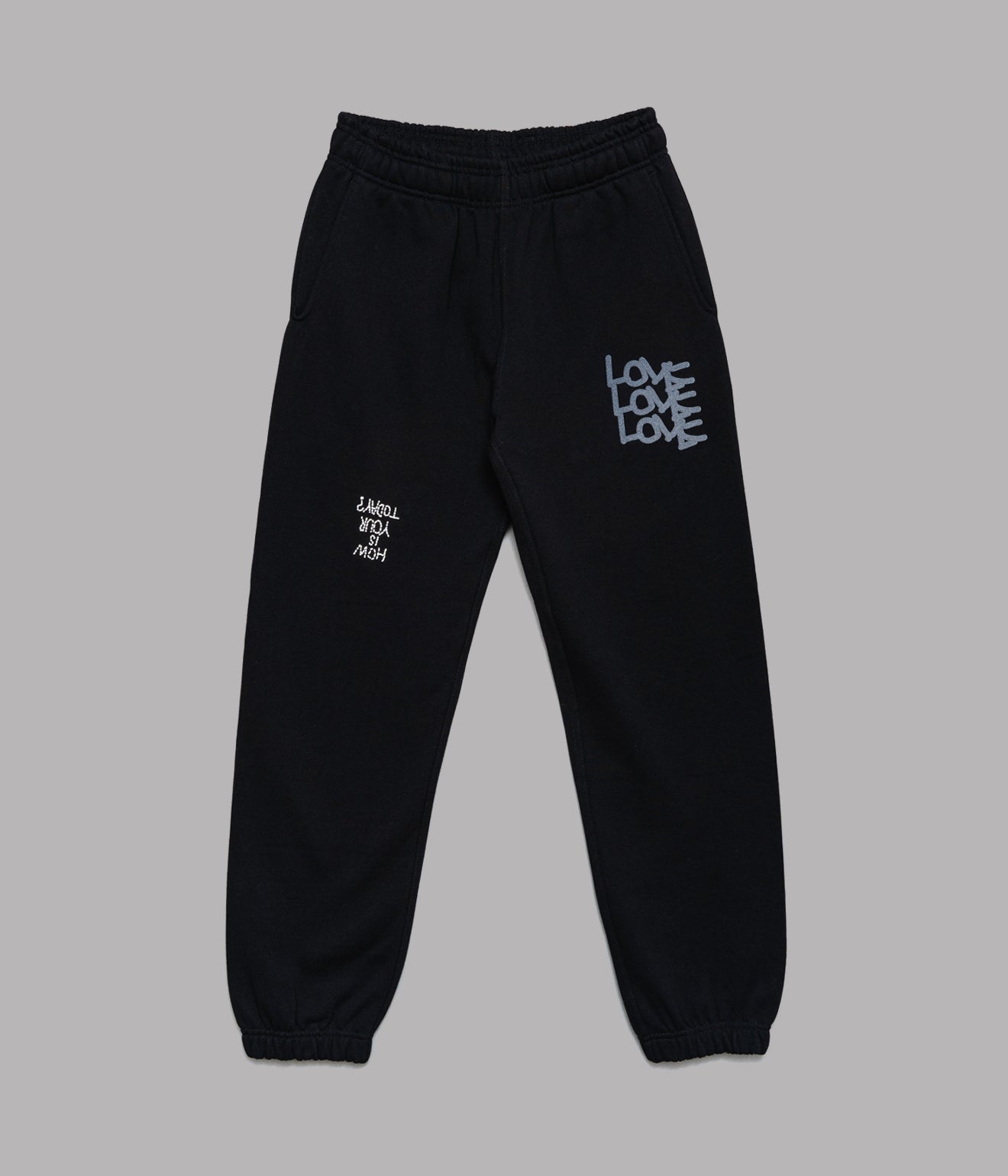 TODAY edition "LOVE" Sweat Pants BLACK - WEAREALLANIMALS