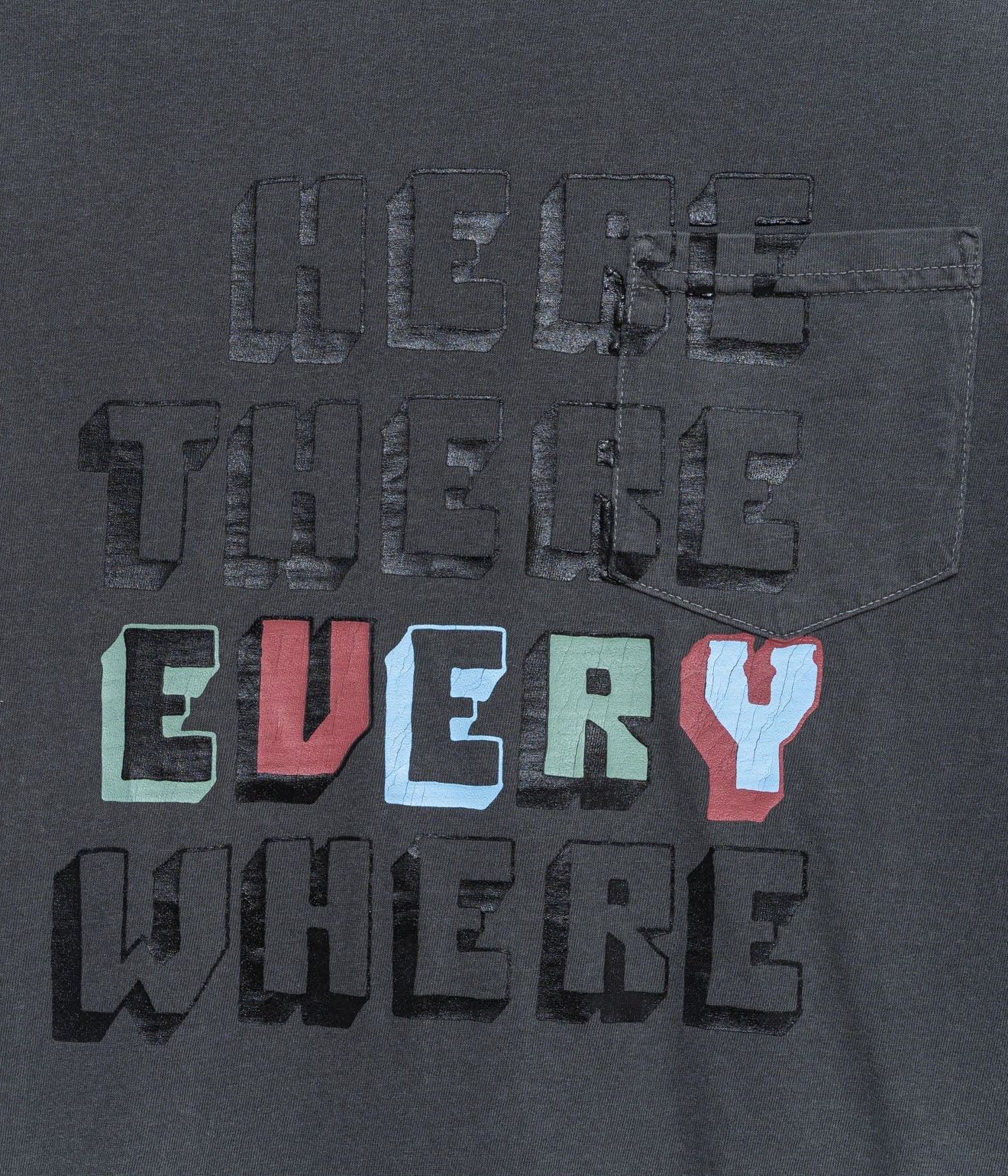 TODAY edition "TODAY ALPHABET 02 SS Tee" CHARCOAL - WEAREALLANIMALS