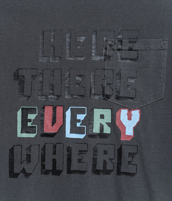 TODAY edition "TODAY ALPHABET 02 SS Tee" CHARCOAL - WEAREALLANIMALS