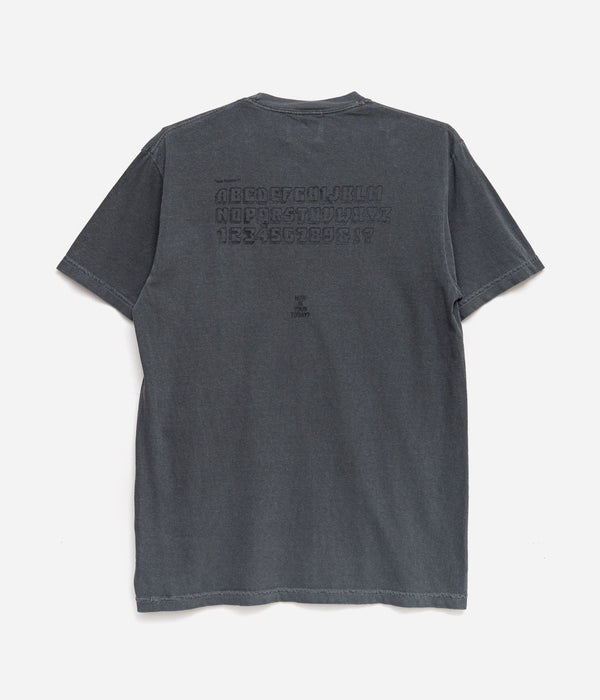TODAY edition "TODAY ALPHABET 02 SS Tee" CHARCOAL - WEAREALLANIMALS