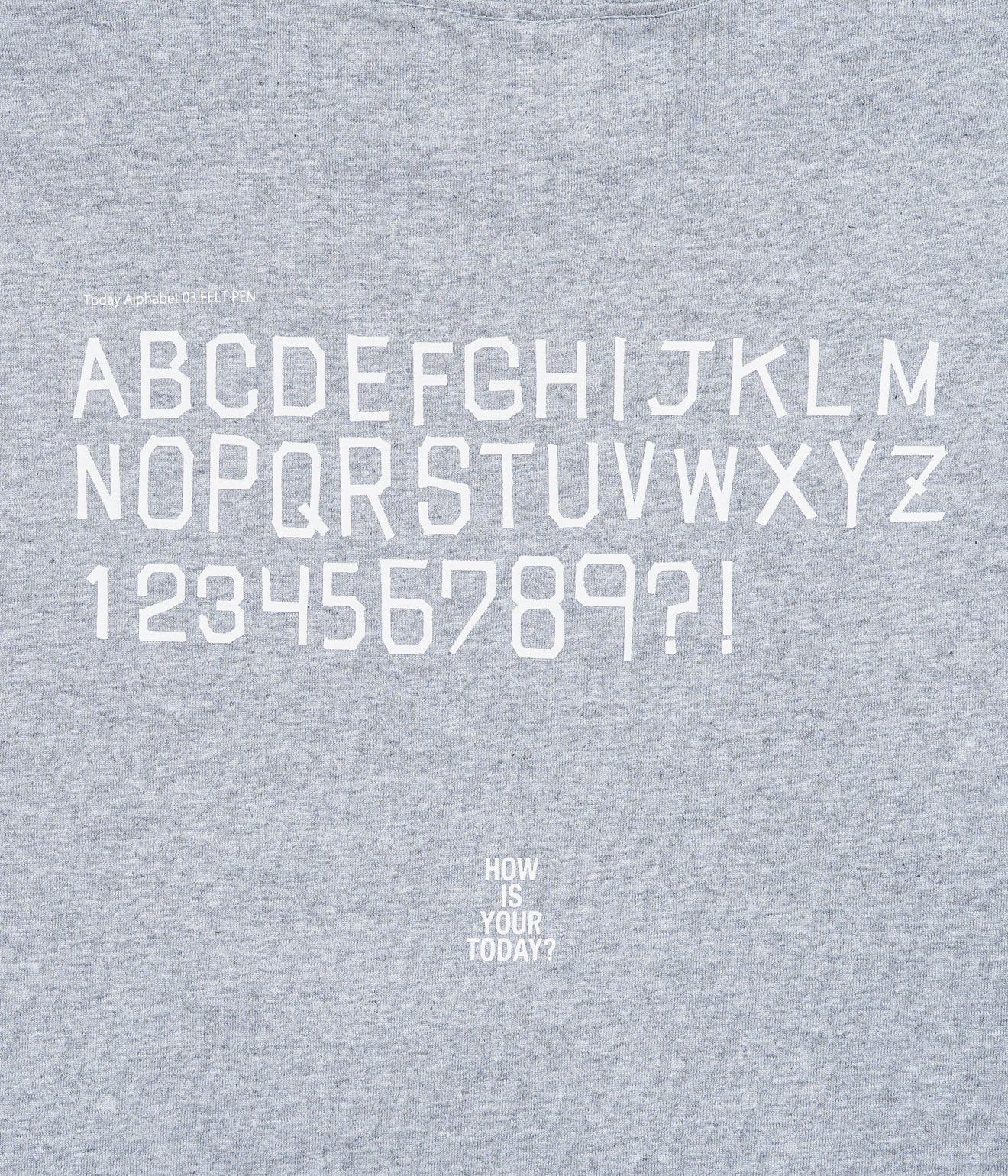 TODAY edition "TODAY" SS Tee GRAY - WEAREALLANIMALS