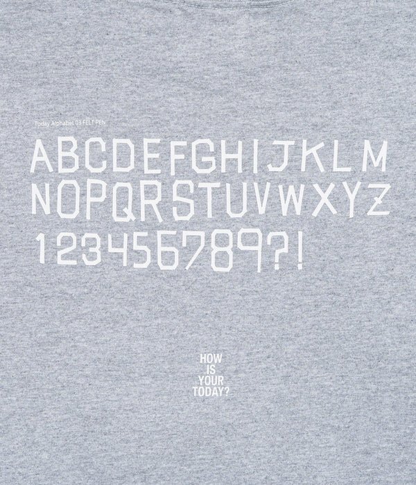 TODAY edition "TODAY" SS Tee GRAY - WEAREALLANIMALS