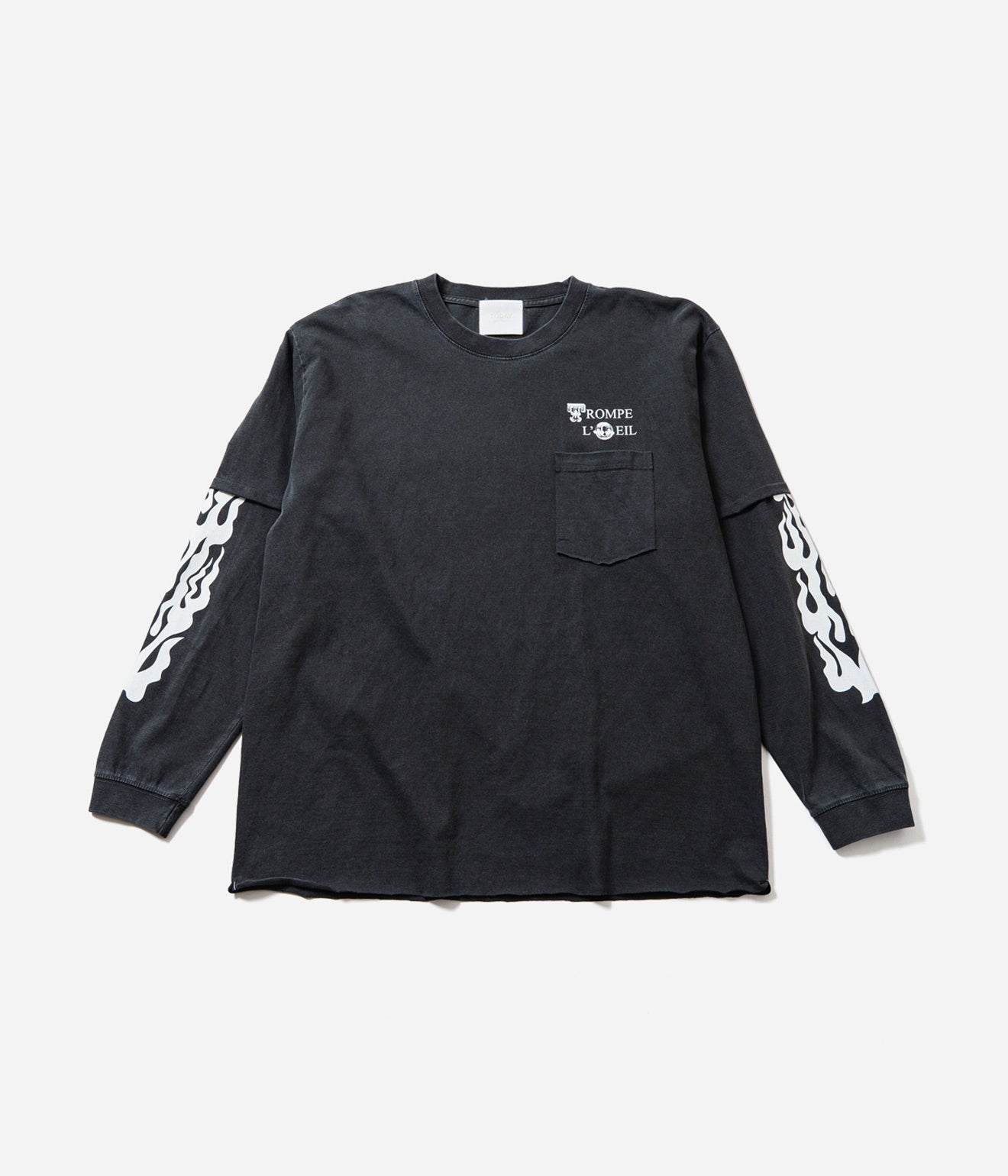 TODAY edition "TROMPE L'OEIL 02 LS Tee" BLACK - WEAREALLANIMALS