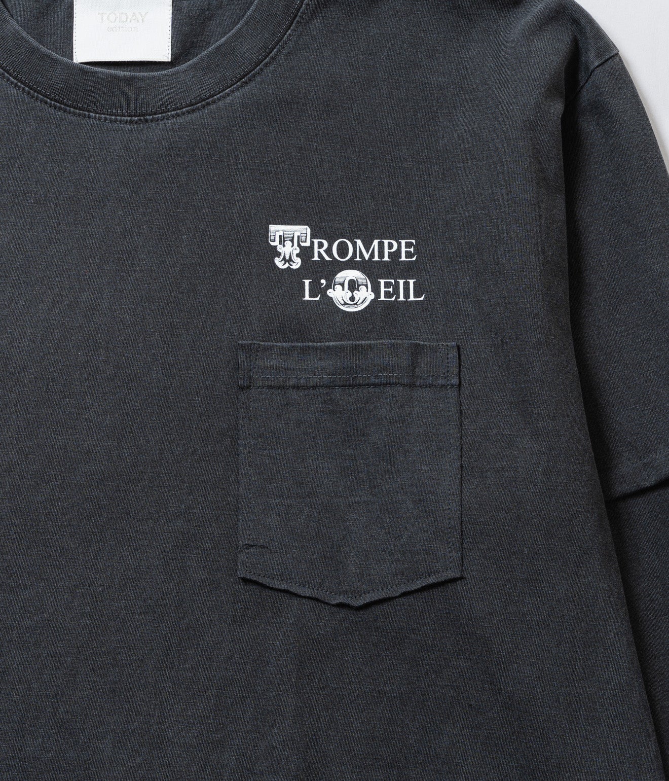 TODAY edition "TROMPE L'OEIL 02 LS Tee" BLACK - WEAREALLANIMALS