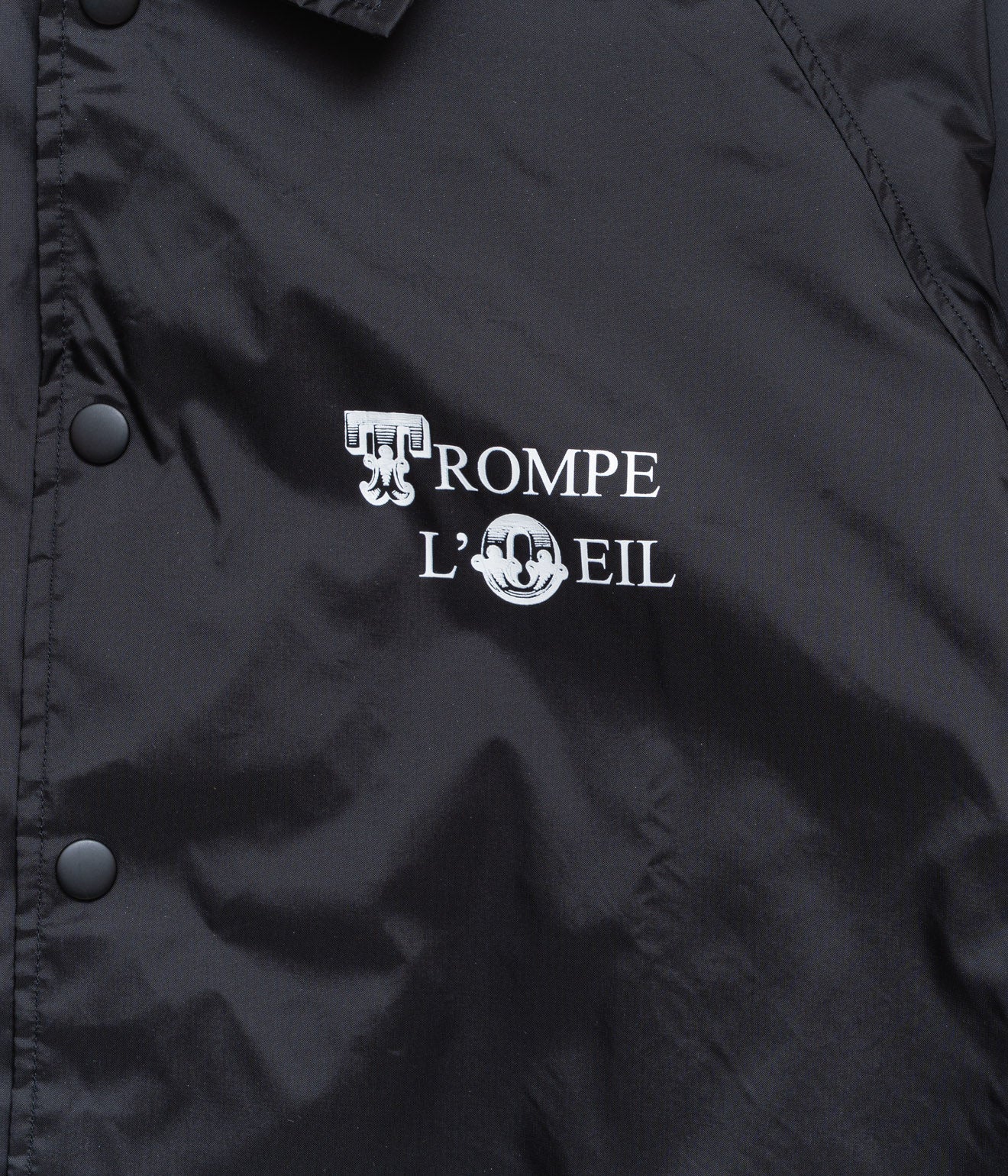 TODAY edition "TROMPE L'OEIL Coach Jacket" BLACK - WEAREALLANIMALS