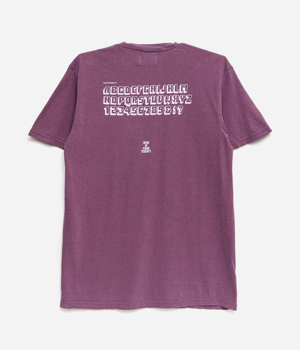 TODAY edition "VILLAGE 03 SS Tee" PURPLE - WEAREALLANIMALS