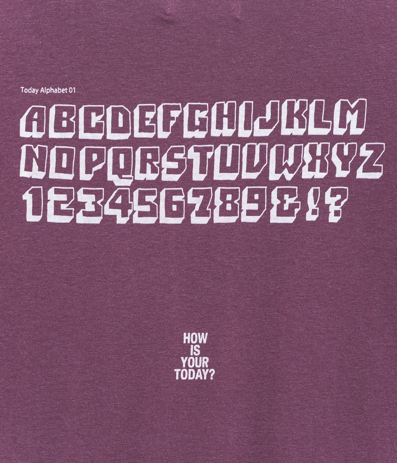 TODAY edition "VILLAGE 03 SS Tee" PURPLE - WEAREALLANIMALS