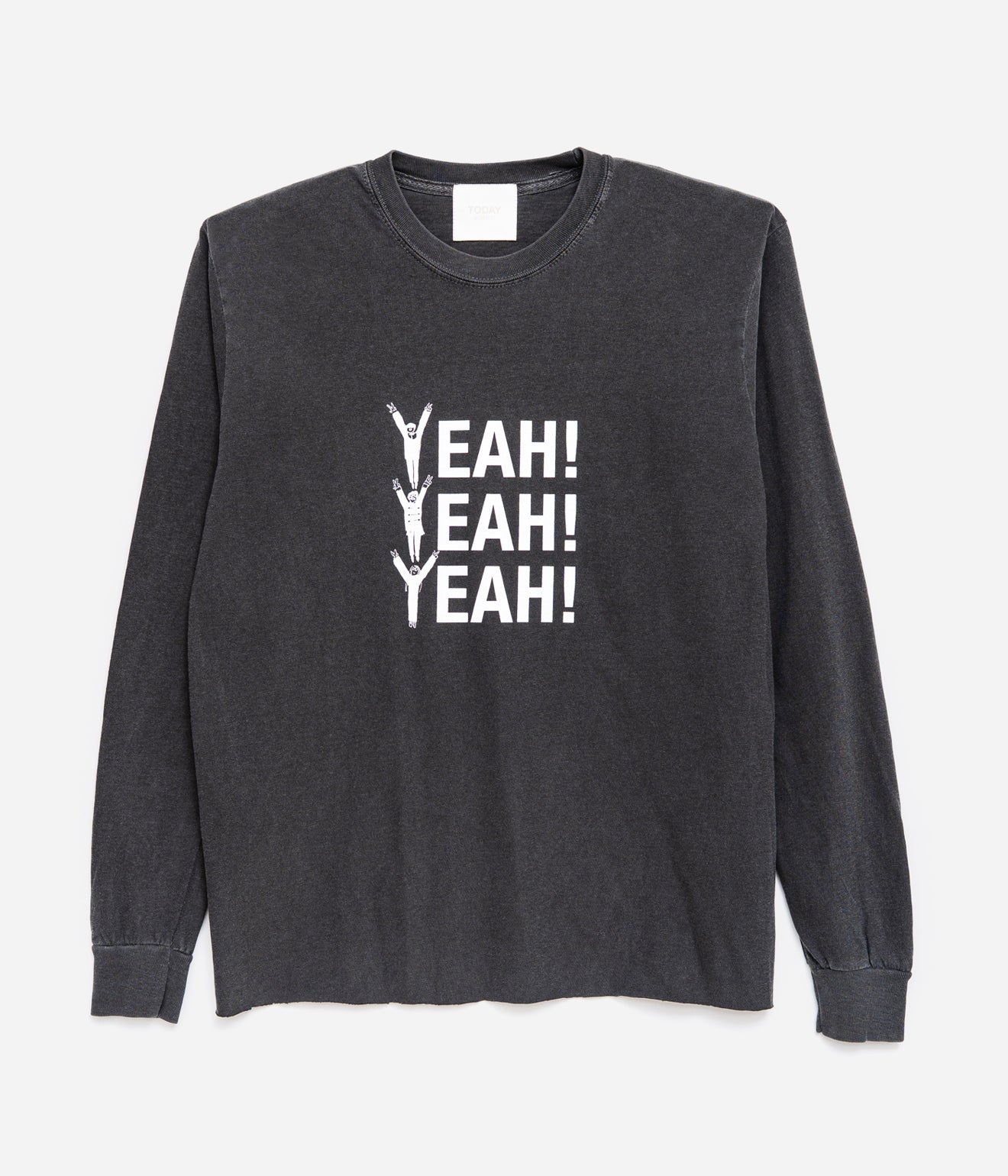 TODAY edition "YEAH LS Tee" CHARCOAL - WEAREALLANIMALS
