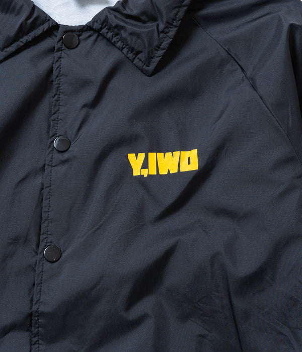 Y,IWO "Big Boy Club Coaches Jacket" Black/Gold - WEAREALLANIMALS