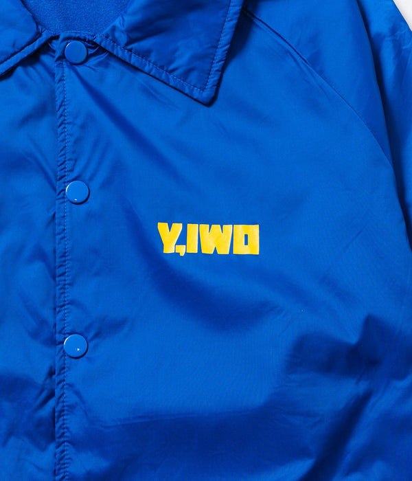 Y,IWO "Big Boy Club Coaches Jacket" Blue/Gold - WEAREALLANIMALS