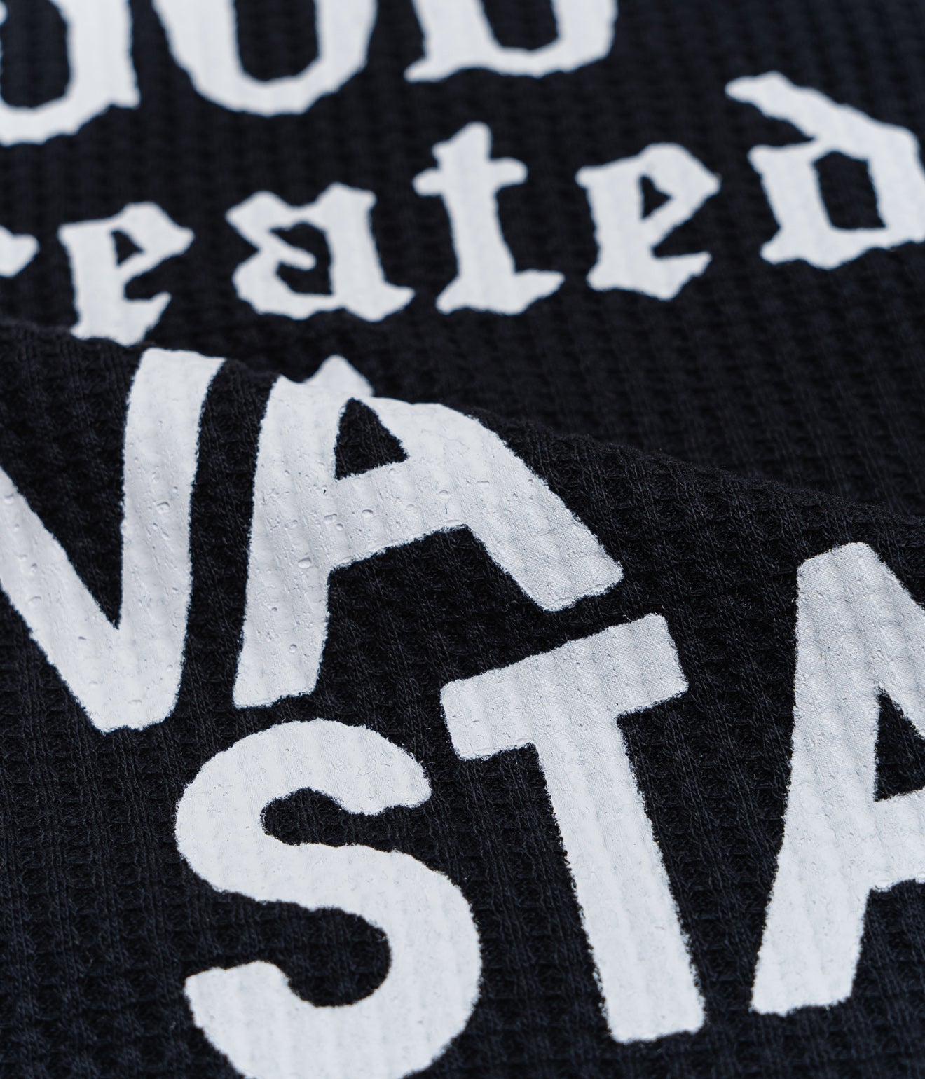 DEVÁ STATES "GENESIS Waffle Knitted Sweater" Black/White - WEAREALLANIMALS