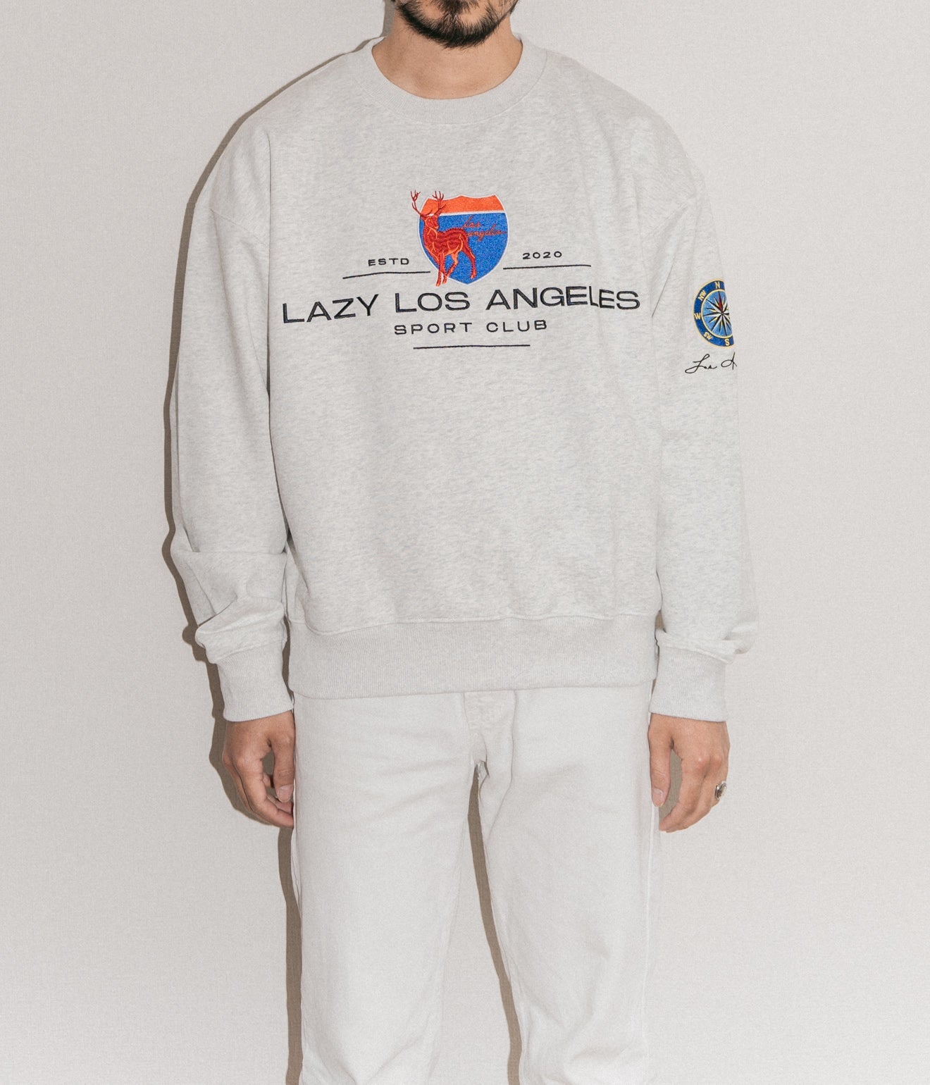 Lazy Los Angeles "Sport Club Crewneck" - WEAREALLANIMALS