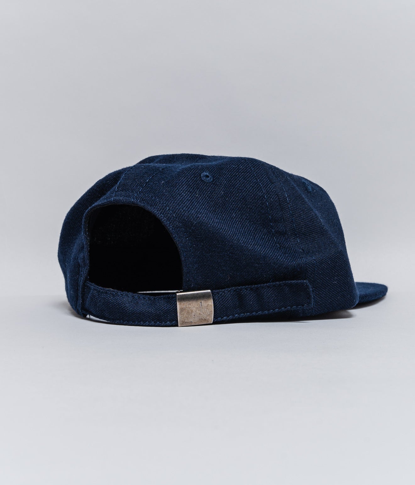 LITE YEAR "6 Panel Cap Yarn Dyed Serge W/ Soft Visor" Navy - WEAREALLANIMALS