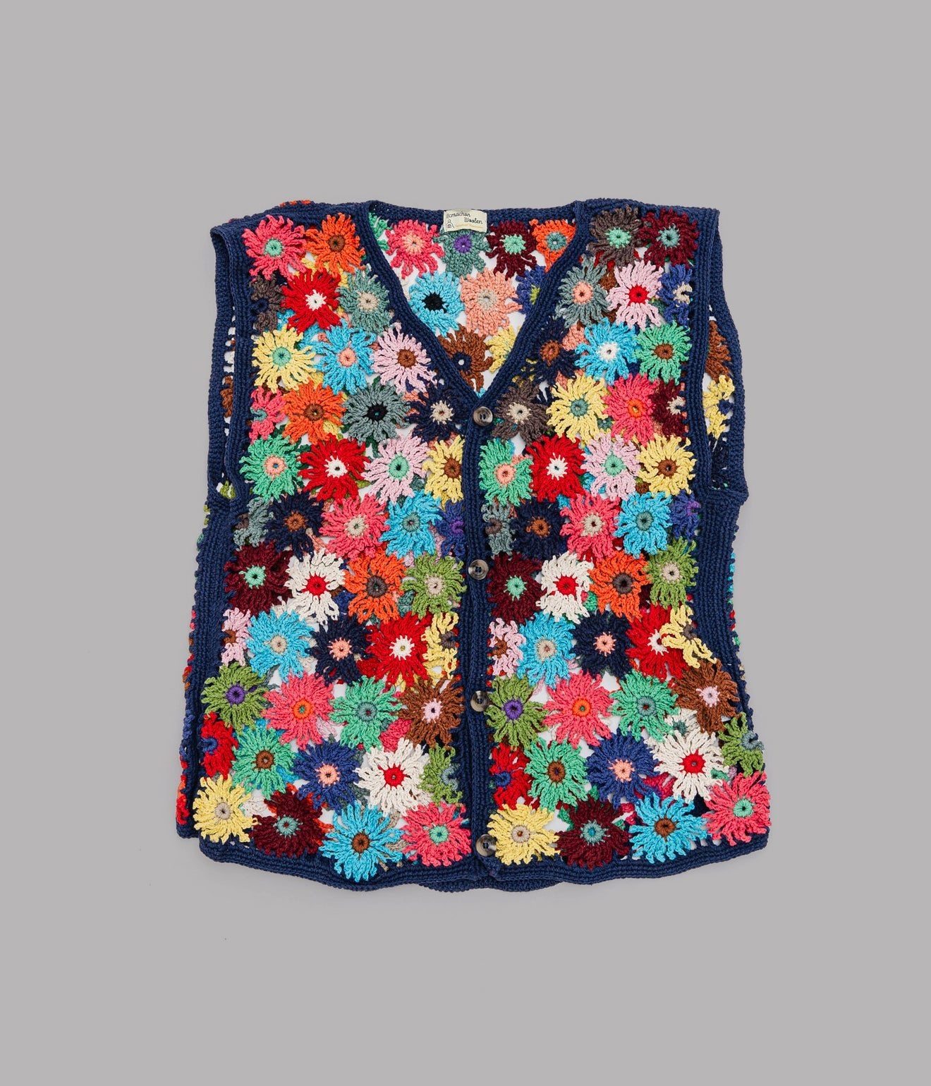 MacMahon Knitting Mills+niche. "Chain Flower Vest" Mix - WEAREALLANIMALS