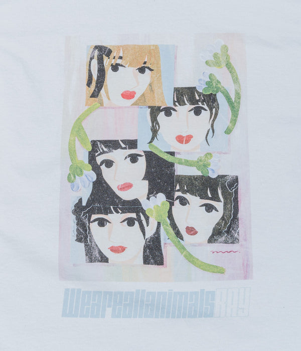 RAY × WEAREALLANIMALS × Momoko Nakamura "Bud" T-shirt Color Print - WEAREALLANIMALS