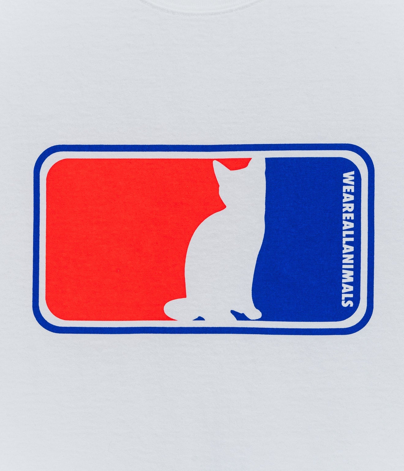 STUDIO WEAREALLANIMALS "Cat Logo T-SHIRT" WHITE - WEAREALLANIMALS