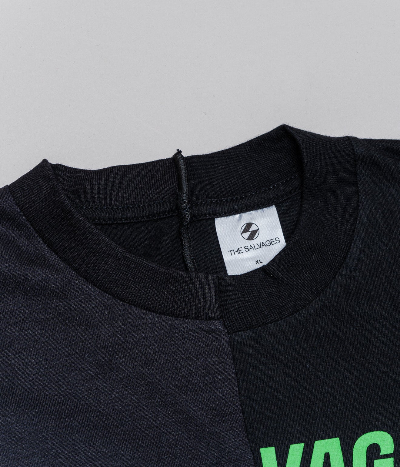 THE SALVAGES "SS23 RECONSTRUCTED T-SHIRT" Black - WEAREALLANIMALS