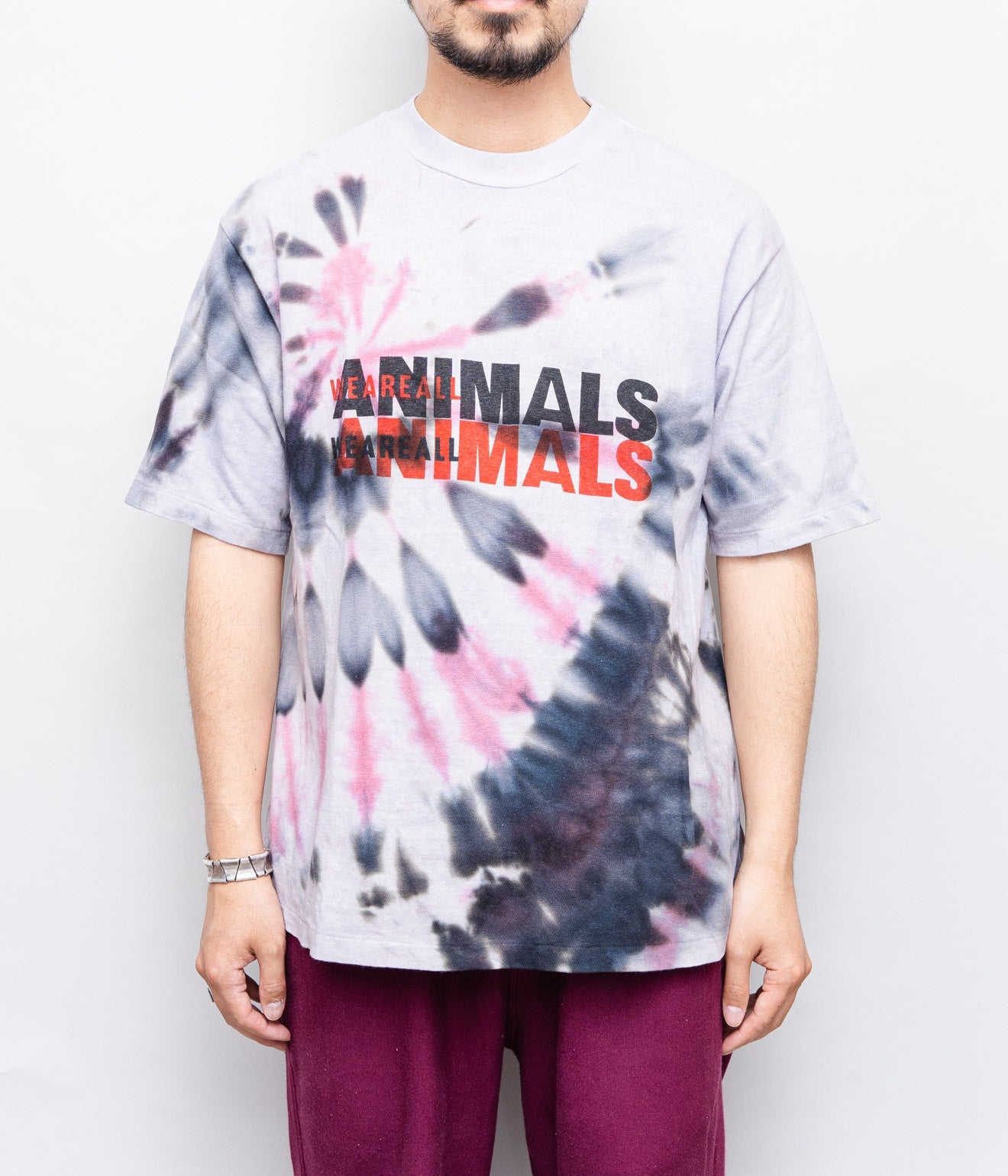 WEAREALLANIMALS × GRATEFUL DREAD ”JESUS LOGO TIE DYE T-SHIRT" M/L - WEAREALLANIMALS