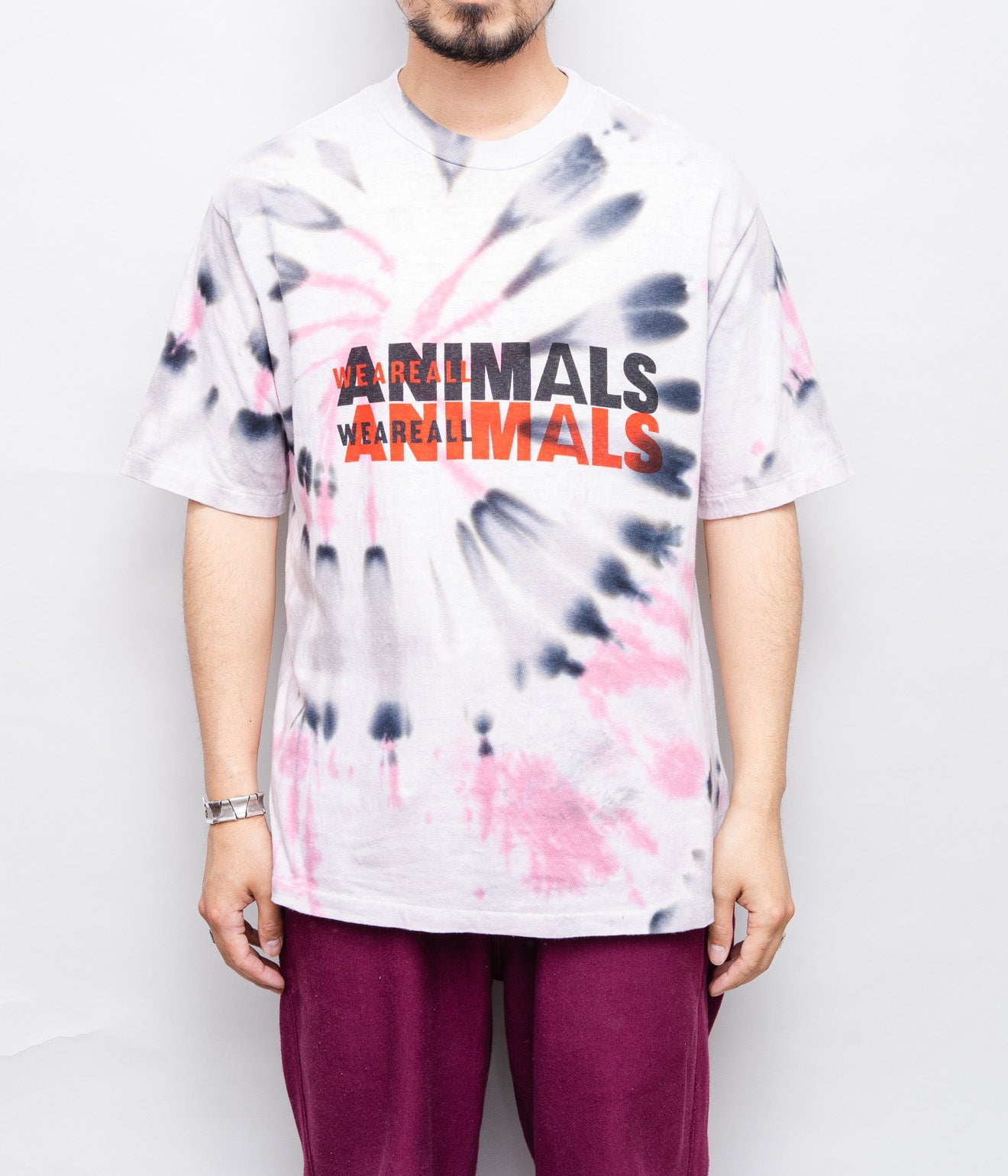 WEAREALLANIMALS × GRATEFUL DREAD ”JESUS LOGO TIE DYE T-SHIRT" M/L - WEAREALLANIMALS