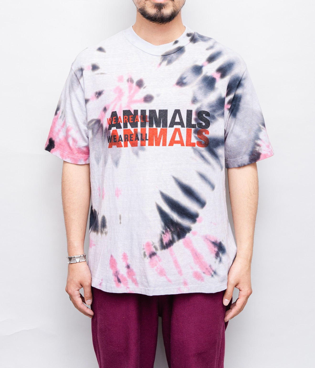 WEAREALLANIMALS × GRATEFUL DREAD ”JESUS LOGO TIE DYE T-SHIRT" M/L - WEAREALLANIMALS