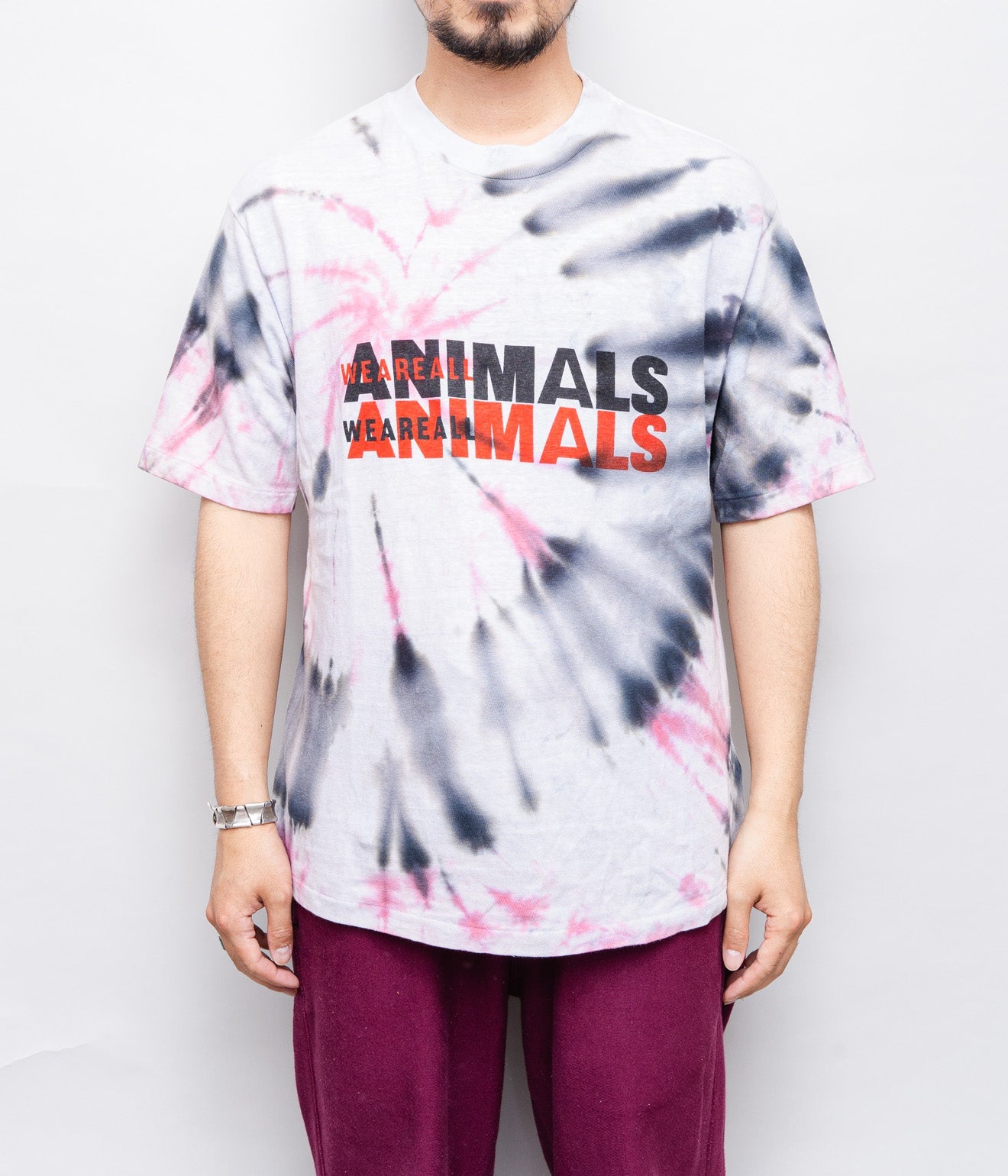 WEAREALLANIMALS × GRATEFUL DREAD ”JESUS LOGO TIE DYE T-SHIRT" M/L - WEAREALLANIMALS