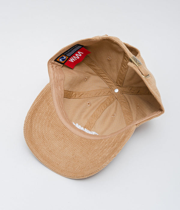 WEAREALLANIMALS "SCRIPT LOGO LOW CAP" TAN CORDUROY - WEAREALLANIMALS